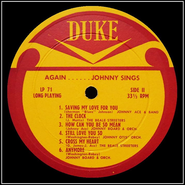 DLP-71 - Memorial Album For Johnny Ace Side 2