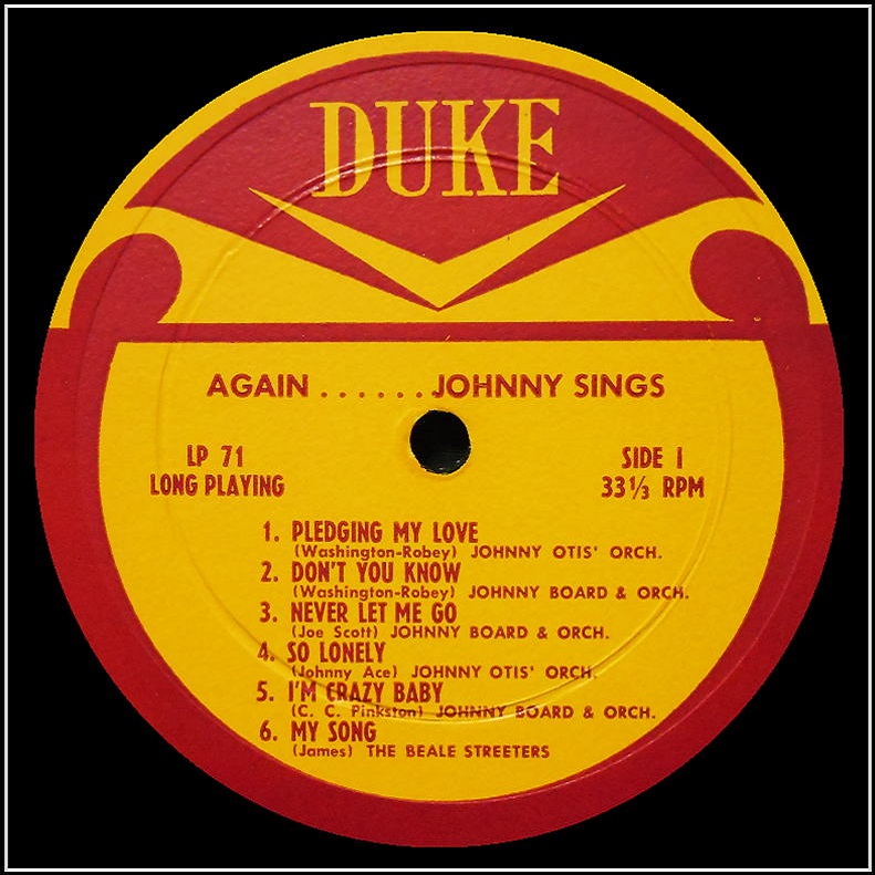 DLP-71 - Memorial Album For Johnny Ace Side 1