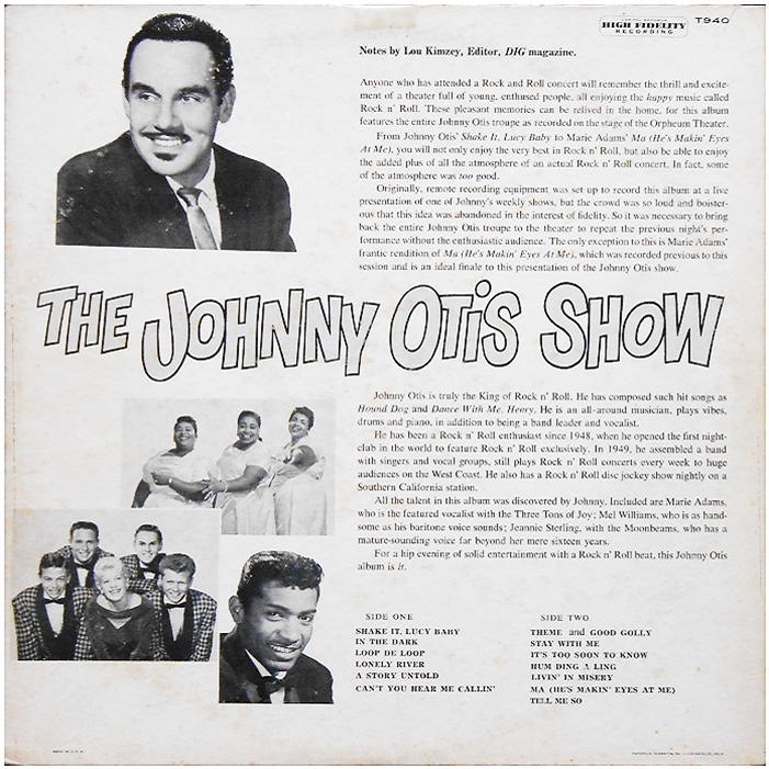 T-940 - The Johnny Otis Show Back Cover