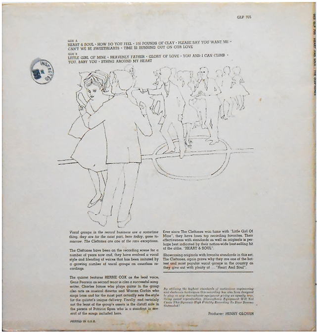 Gee-705 - Heart and Soul Back Cover