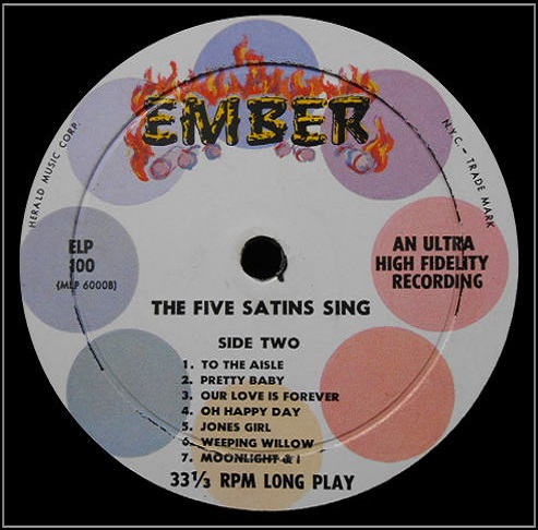 ELP-100 - The Five Satins Sing Side 2