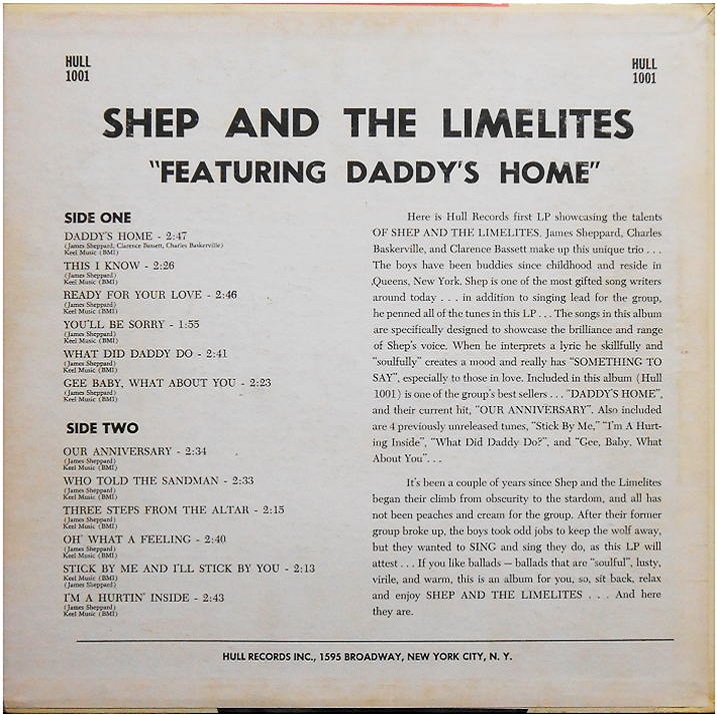 LP-1001 - Our Anniversary Back Cover